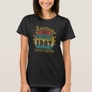 95e verjaardag Geweldige sinds augustus 1927 95 ja T-shirt