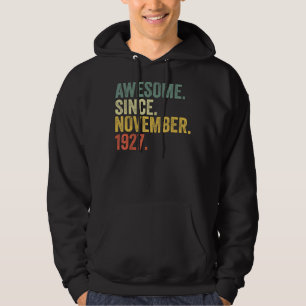 95e verjaardag Geweldige sinds november 1927 95 ja Hoodie