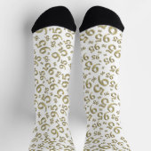 95e verjaardag Gold/White Random Number Pattern Sokken (Top)