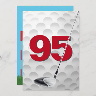 95e verjaardag golfthema kaart