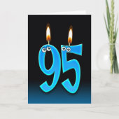 95e verjaardag kaarsen kaart (Voorkant)