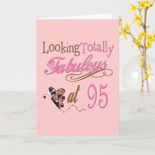 95e verjaardag kaart (Gele Bloem)