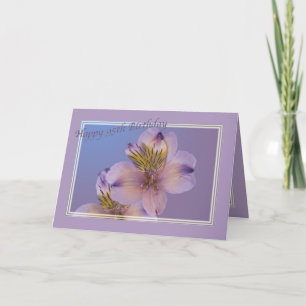 95e verjaardag Kaart met lavendelbloemen