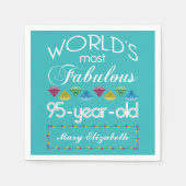 95e verjaardag meest fabelachtige kleurrijke Gem T Servet (Voorkant)