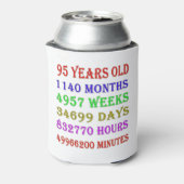 95e verjaardag Mijlpalen Blikjeskoeler (Blikje Achterkant)