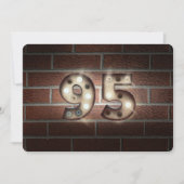 95e verjaardag Party-markiethouders lichten op bak Kaart (Voorkant)