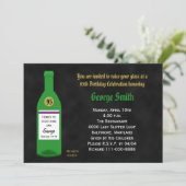 95e verjaardag Party Uitnodiging Chalkboard (Staand voorkant)