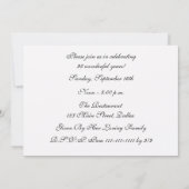 95e verjaardag Party uitnodiging Prachtige bloemen (Achterkant)