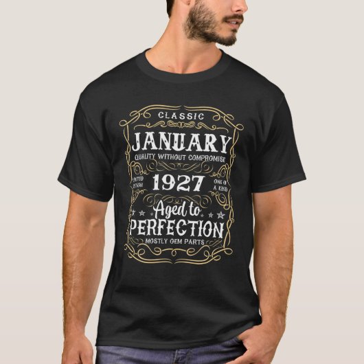 95e verjaardag - Perfectie voor cadeautjes - janua T-shirt (Voorkant)