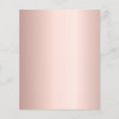 95e verjaardag roos gouden roze confetti uitnodigi (Achterkant)