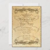 95e verjaardag Tea Stained Kaart (Voorkant)