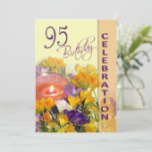 95e verjaardag van de feestdag kaart (Staand voorkant)