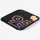 95e verjaardag van de jaarlagavond en Confetti Papieren Bordje (Gebogen)