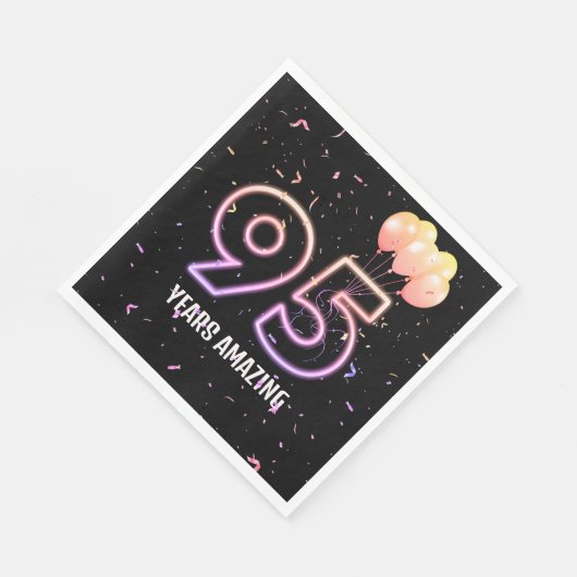 95e verjaardag van de jaarlagavond en Confetti Servet (Hoek)