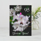95e verjaardag van de verjaardag van de bruidsroze kaart (Staand voorkant)
