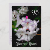 95e verjaardag van de verjaardag van de bruidsroze kaart (Voorkant / Achterkant)