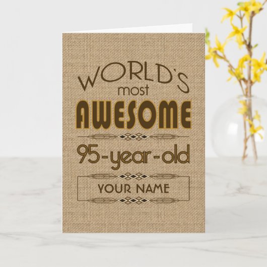 95e verjaardag van de viering van de wereld Best F Kaart (Gele Bloem)