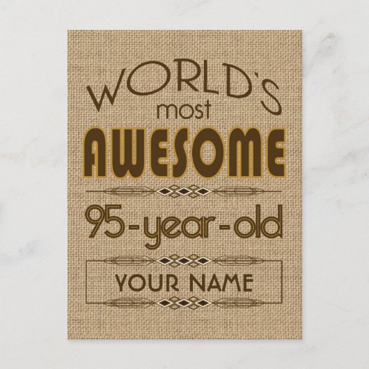 95e verjaardag van de viering van de wereld Best F Uitnodiging Briefkaart (Voorkant)