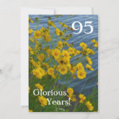 95e verjaardag van de vogelfeestdag/geel flesje +  kaart (Voorkant)