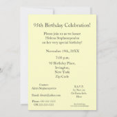 95e verjaardag van de vogelfeestdag/geel flesje +  kaart (Achterkant)