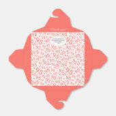 95e verjaardag van het Koraalnummer van de partij  Bedankdoosjes (Uitgevouwen)