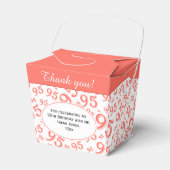 95e verjaardag van het Koraalnummer van de partij  Bedankdoosjes (Voorkant Zijde)