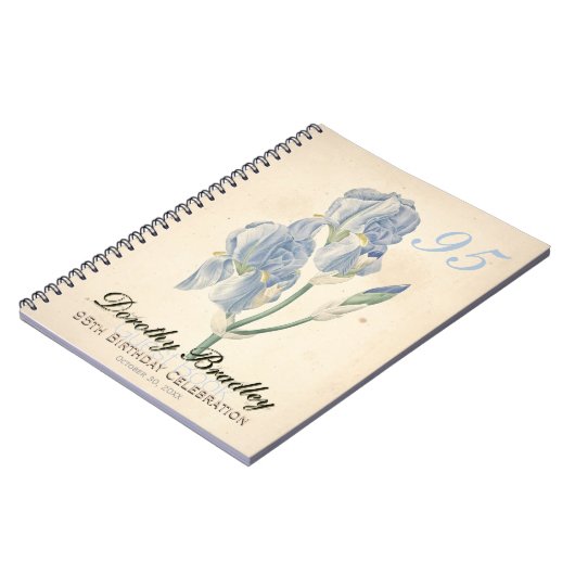 95e verjaardag van Irises Eigen Gastboek Notitieboek (Linkerzijde)