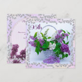 95e verjaardag van Lilacs & Diamonds Kaart (Voorkant / Achterkant)