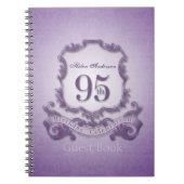 95e verjaardag viering aangepaste ingelijst gasten notitieboek (Voorkant)