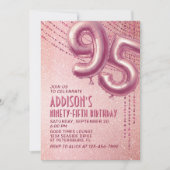 95e verjaardag vrouwen Roos goud Kaart (Voorkant)