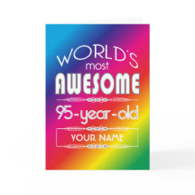 95e verjaardag Werelden Best Fabulous Rainbow