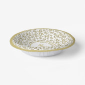 95e verjaardag Willekeurig nummer patroon Gold/wit Papieren Kommen (Gebogen)