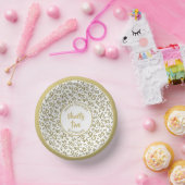 95e verjaardag Willekeurig nummer patroon Gold/wit Papieren Kommen (Feest)