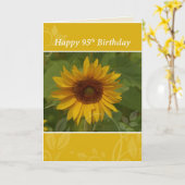 95e verjaardag zonnebloem kaart (Gele Bloem)