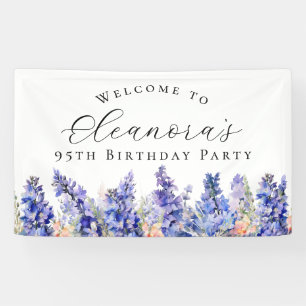95e Verjaardagsfeest Juli Geboorte Bloem Welkom Spandoek
