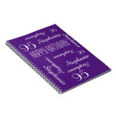 95e verjaardagsfeestje gastenboek, herhalende name notitieboek (Rechterzijde)