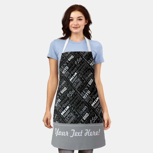 95e verjaardagsfeestje gepersonaliseerde geschenke schort (Gedragen)