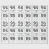 95ste verjaardag: Art Deco geïnspireerde stijl "95 Cadeaupapier (Vlak)