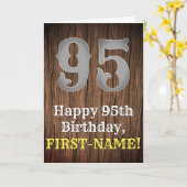 95ste verjaardag: Country Western geïnspireerd uit Kaart (Gele Bloem)