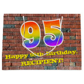 95ste verjaardag: Plezier, op graffiti geïnspireer Groot Cadeauzakje (Voorkant)