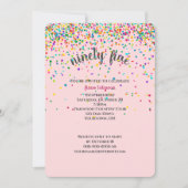 95ste verjaardagsfeestje confetti uitnodiging (Voorkant)