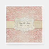 95ste verjaardagsfeestje  Frans kantregentschap Servet (Voorkant)