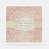 95ste verjaardagsfeestje  Frans kantregentschap Servet (Voorkant)