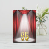 95ste verjaardagsfeestje kaart (Staand voorkant)