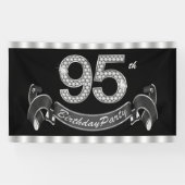 95ste verjaardagsfeestje spandoek (Horizontaal)