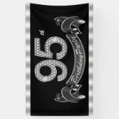 95ste verjaardagsfeestje spandoek (Verticaal)