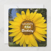 95ste verjaardagsfeestje Zonnebloem uitnodiging (Voorkant)