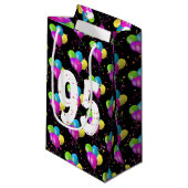 95th Birthday Balloons en Confetti Small Gift Bag Klein Cadeauzakje (Voorkant Gekanteld)