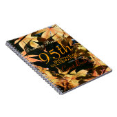 95th Birthday Celebration Autumn Custom Guest Book Notitieboek (Rechterzijde)