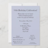 95th Birthday Celebration/Elegant White Peony Kaart (Achterkant)